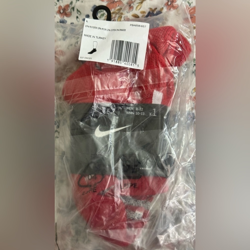 NWT Nike Men`s Elite NBA Grip Power Basketball Socks -PSK656-657